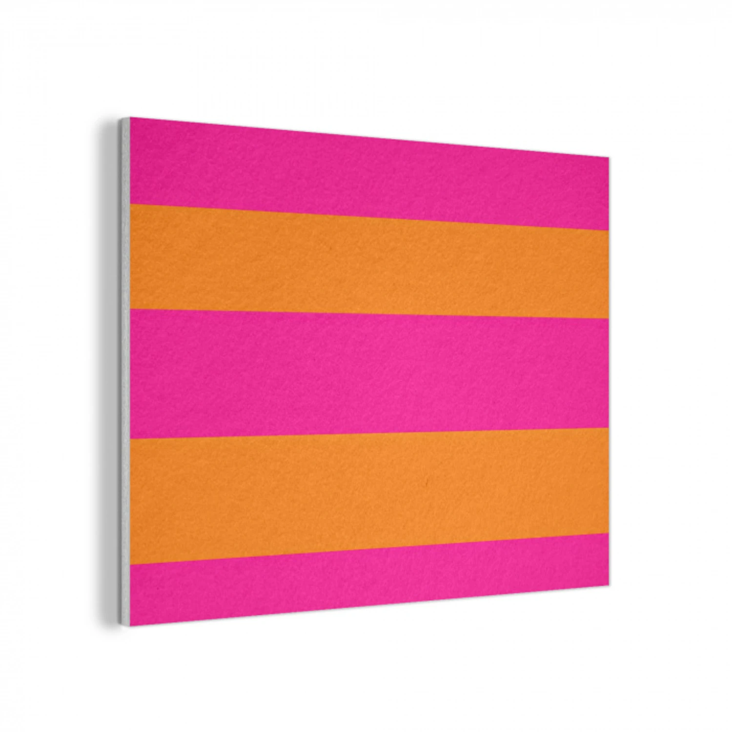 Strepen - Horizontaal - Roze PET vilt klein 837 -3d