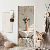 Giraf - Badkuip - Vintage - Dieren deurposter klein -sfeer6