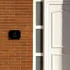 Zwart vlak - Klassiek Naambord Rechthoek middel -sfeer3-rechthoek-S