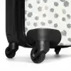 Grijze verfspatten op een gebroken wit NBS - Handbagage koffer - Kinderen Unisex middel -wiel