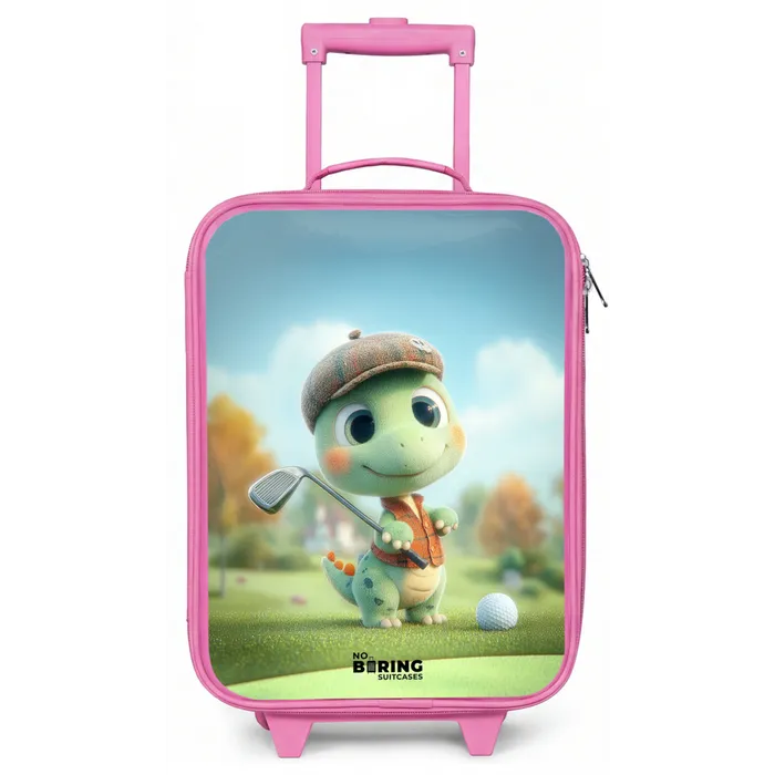 Golf - Dino - Groen Kinderkoffer - Roze klein -zz3dotto