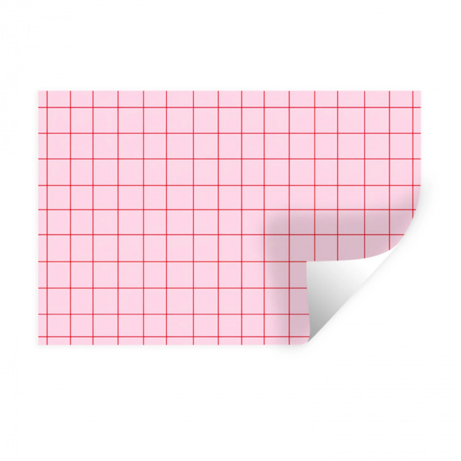 Raster - Patroon - Roze Muursticker klein 286 -3d
