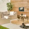 Hoed - Vrouw - Beige tuinposter los doek klein -sfeer4