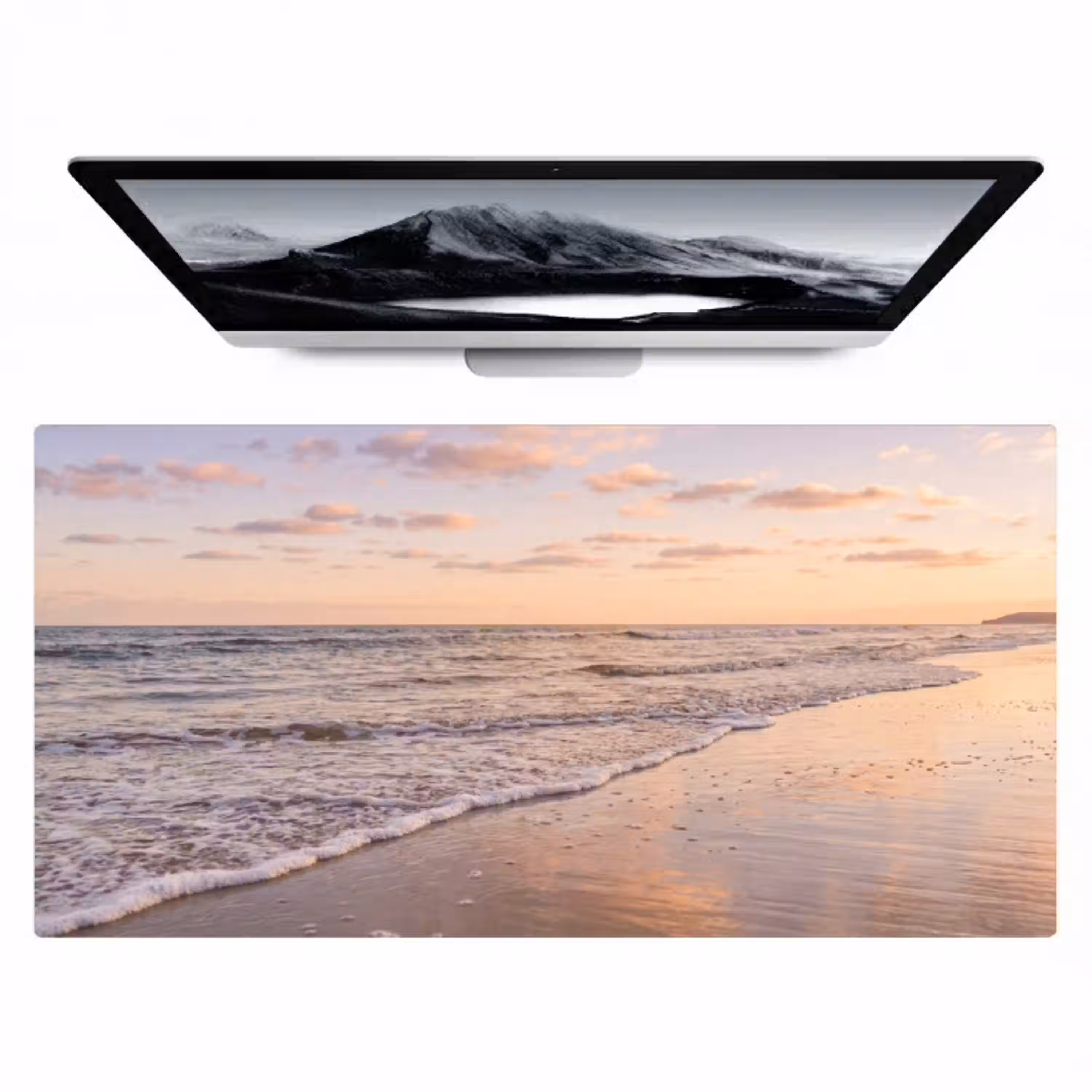 Strand - Branding - Wolken Muismat XXL klein -zzz3d