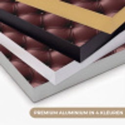 Leer - Patroon - Bordeaux Textielframe zwart klein 947 -USP_kleurenNL