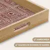 Geometrisch - Patroon - Rood Dienblad Rechthoek middel 911 -USP_HandgreepNL