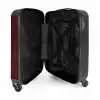 Abstract - Rood gridpatroon NBS - Handbagage koffer - Kinderen Unisex middel -binnenkant