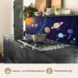 Planetenstelsel - Ruimte - Illustratie keuken achterwand 2 middel -usp_DE