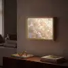Close up - Pioenroos - Lichtroze Light Box met batterij (Wandlamp) middel -sfeer1