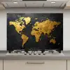 Wereldkaart - Goud - Steen keuken achterwand spatscherm klein -3d_website