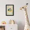 Kleurrijk - Vis - Schubben - Illustratie fotolijst zwart zonder passe partout klein -usfeer4_kinderkamer