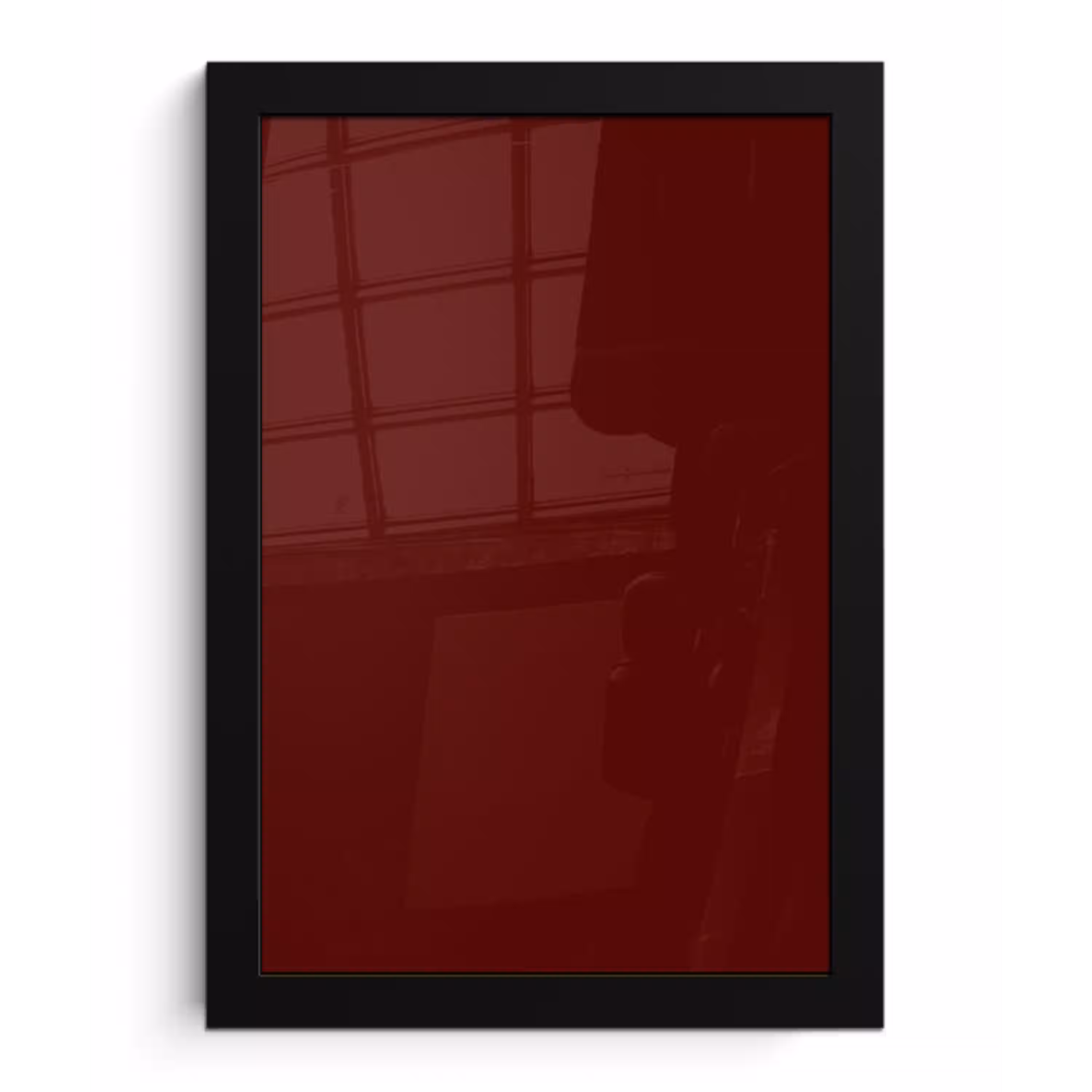Burnt - Mahogany - Rood fotolijst zwart zonder passe partout klein 224 -3d