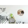 Champagne - Bed - Bubbels Wandcirkel aluminium klein -kinderkamer
