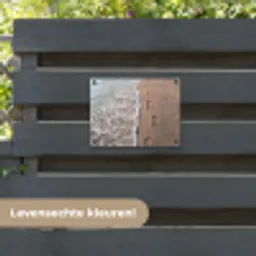 Voetstappen - Vloedlijn - Zee tuinposter los doek klein -sfeer3