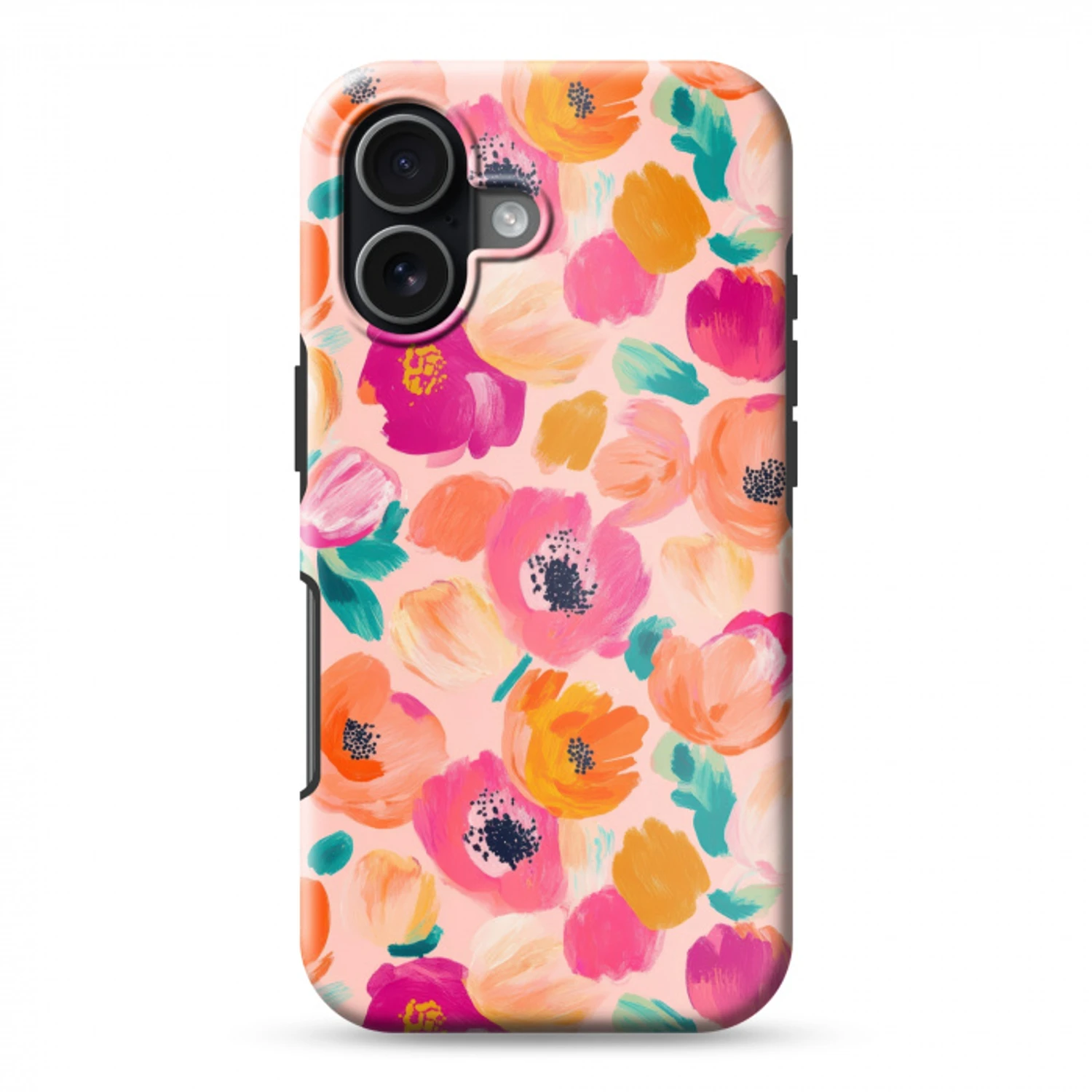 Bloesems - Vrolijk - Kleurrijk Toughcase MagSafe Apple iPhone 17 klein 1017 -3d