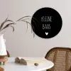 Spreuken - Kleine baas - Quotes Wandcirkel kunststof plaat 5mm dik klein -sfeer4