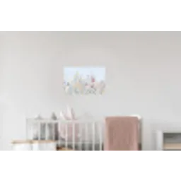 Weidebloemen - Illustratie - Kleurrijk Muursticker klein -kinderkamer