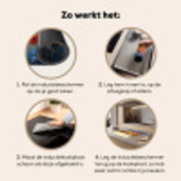 Klaproos - Bloemenveld - Kleurrijk Inductie beschermer vinyl 3mm middel -sfeer9