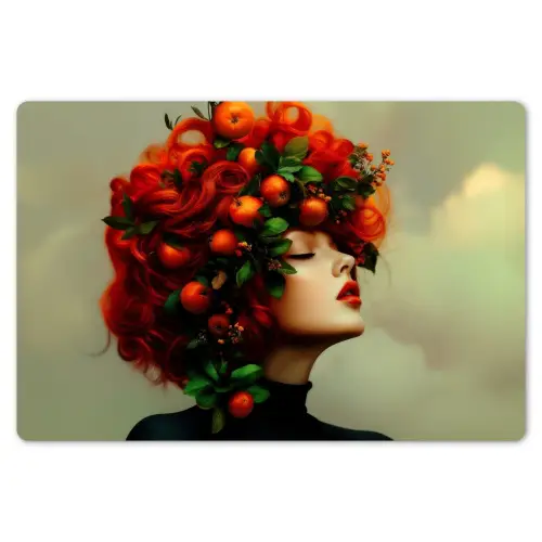 Vrouw - Appels - Rood - Bladeren Placemat vinyl groot -zzsfeer1_Kitchenyeah-website