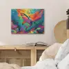 Haai - Koraalrif - Abstract - Kleurrijk PET vilt klein -sfeer3