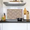 Oosters - Bloemen - Beige - Grijs Inductie beschemer met haakjes klein 777 -sfeer2