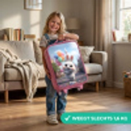 Konijn - Ballonnen Kinderkoffer - Roze klein -sfeer2_NL