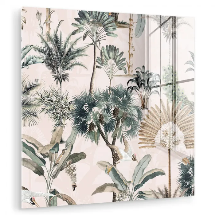 Inductie afdekplaat - Vintage - Jungle - Dieren - Natuur - Inductie beschermer plexiglas 5mm klein -zzzproduct_nieuw