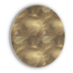 Palm - Waaier - Goud Akoestische PET Vilt - Rond klein 838 -3d