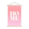 Home - Letters - Groot - Roze textielposter latten blank klein -3d