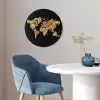 Wereldkaart - Specerijen - Kleurrijk Fotolijst rond zonder passe partout klein -sfeer2