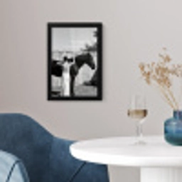 Vrouw - Paard - Artistiek fotolijst zwart zonder passe partout klein -sfeer4