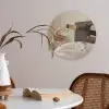 Champagne - Bed - Bubbels Akoestische PET Vilt - Rond klein -sfeer3