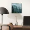 Naaldwoud - Bergen - Mist aluminium wit klein -sfeer5