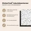 Zebra Strepen van Minimalisme Inductie beschermer vinyl 3mm middel -sfeer2