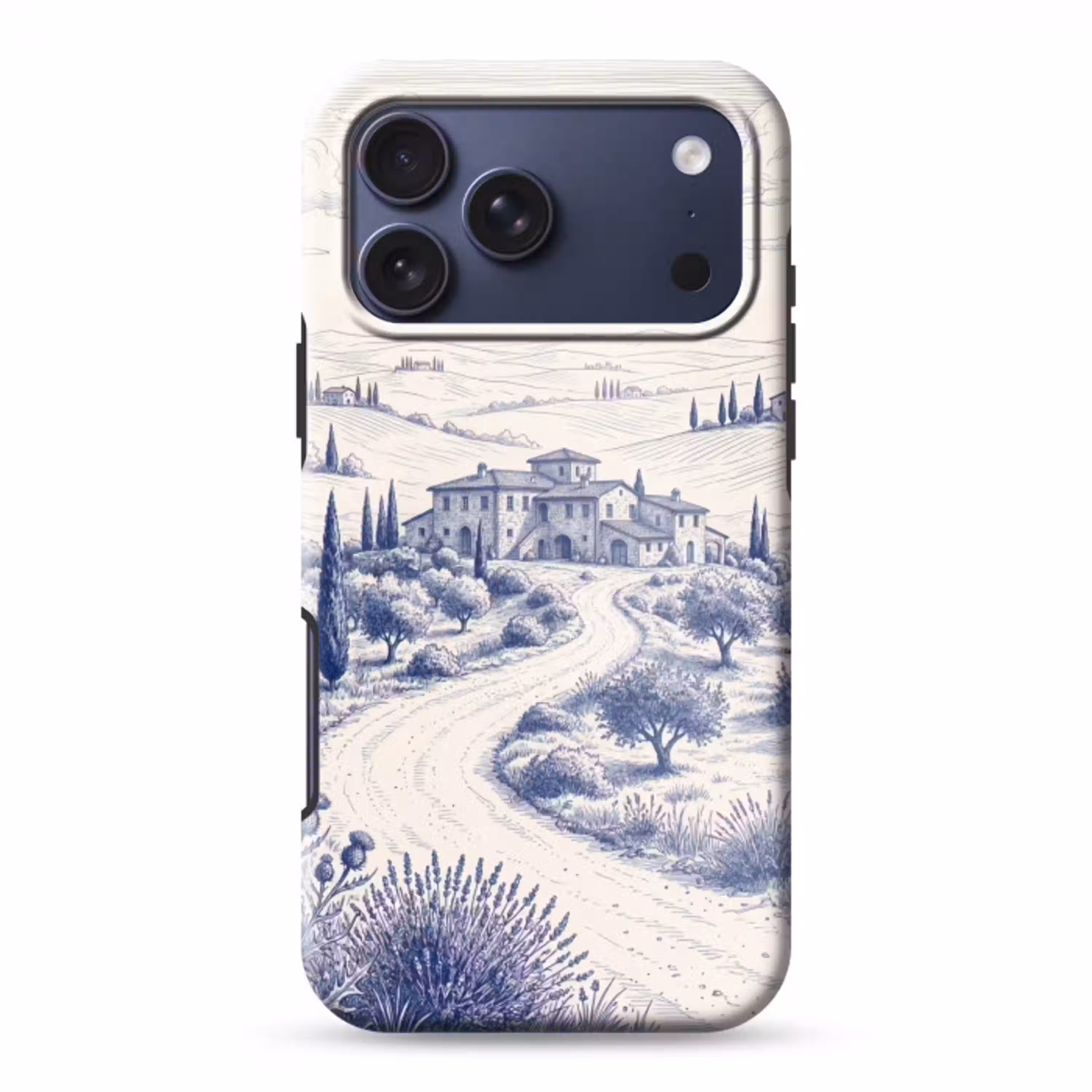 Rustiek - Landgoed - Blauw Toughcase MagSafe Apple iPhone 17 Pro Max klein -3d