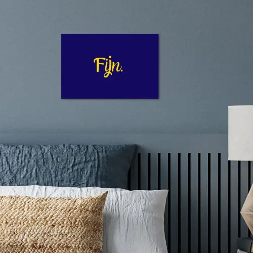 Blauw - Geel - Fijn poster papier klein -sfeer2