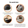 Hert - Mistig - Zwart - Wit Inductie beschermer vinyl 3mm klein -zzzzzzz-td-werking