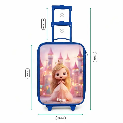 Prinses - Roze - Kasteel Kinderkoffer - Blauw klein -productfoto_formaten