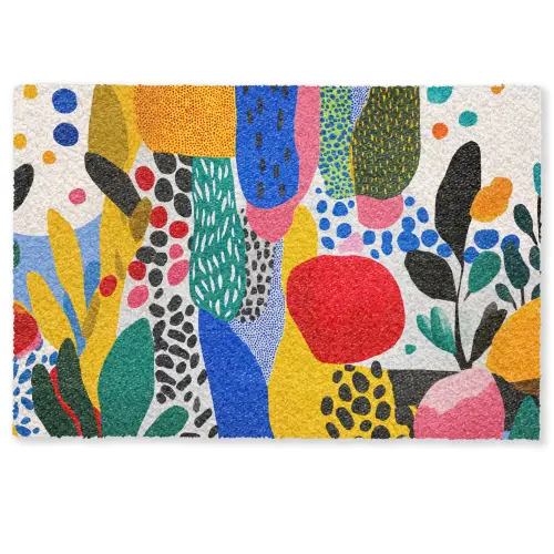 Stippen - Vormen - Modern - Kleuren Deurmat klein -zkaufland3d