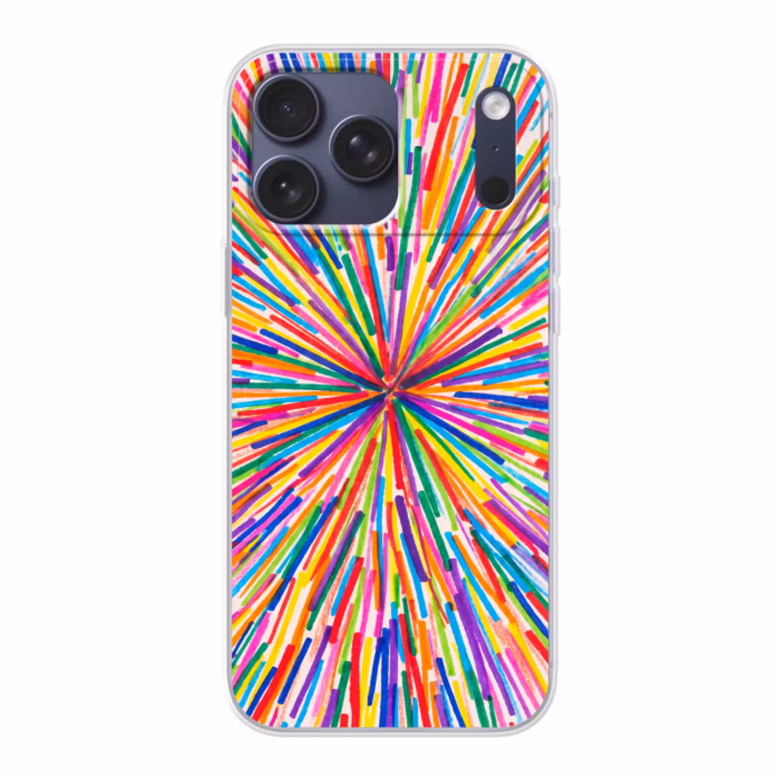 Lijnen - Kleurrijk - Abstract Telefoonhoesje iPhone 17 Pro Max klein -3d