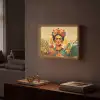 Vrouwelijk - Bloemen - Sieraden Light Box met batterij (Wandlamp) middel -sfeer1