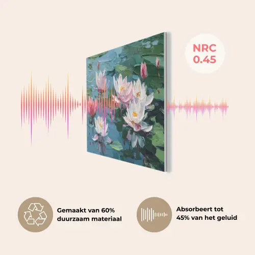 Waterlelies - Bloemen - Roze - Water PET vilt klein -USP_NL