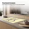 Oh hi - Geel - Monogram Inductie beschermer vinyl 3mm klein -sfeer1