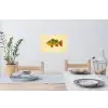Schubben - Vis - Groen - Illustratie Muursticker klein -eettafel
