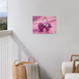 Glitter - Discobol - Roze - Kersen tuinposter los doek klein -sfeer8