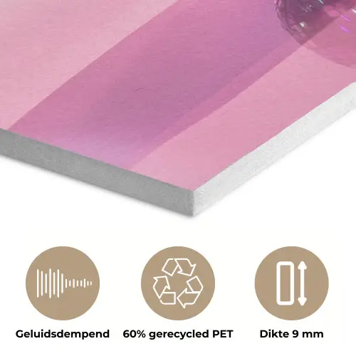Glitter - Discobol - Roze - Kersen PET vilt klein -closeup_NL