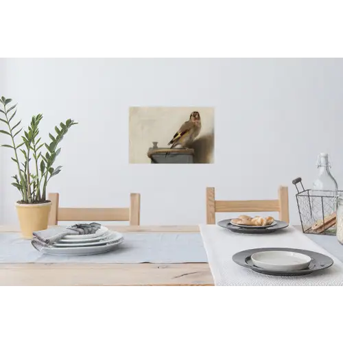 Het puttertje - Carel Fabritius Muursticker klein -eettafel