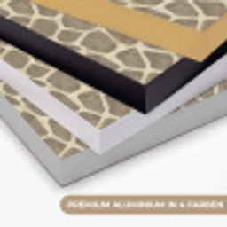 Giraf - Patroon - Beige - Bruin Textielframe zwart klein 947 -USP_kleurenDE