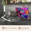 Cassetteband - Kleurrijk - Energiek keuken achterwand spatscherm klein -usp_NL