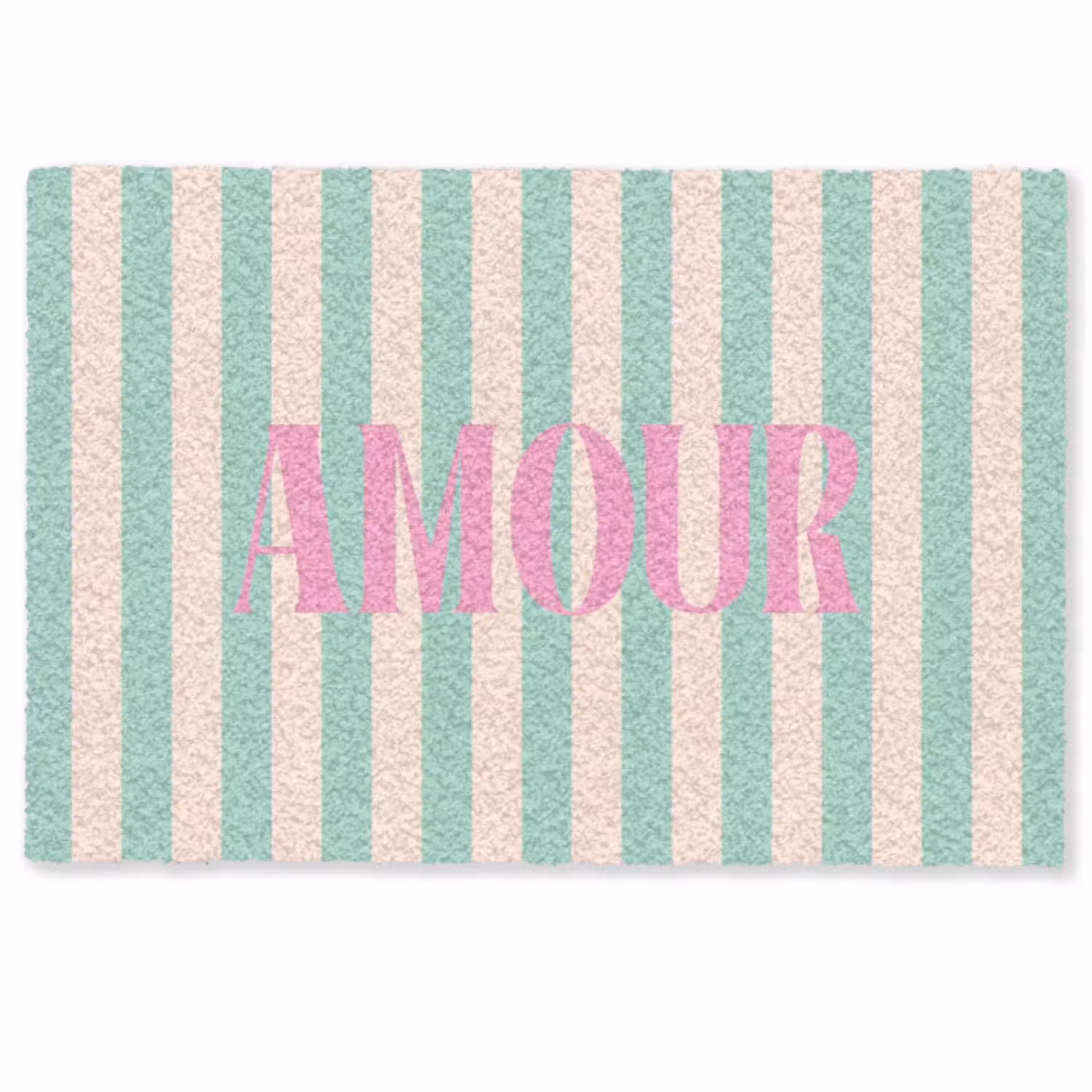 Roze - Groen - Strepen - Amour Deurmat klein -zkaufland3d